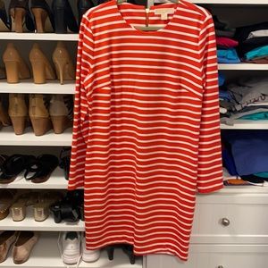 Michael Kors Sz L midi dress w/back zip. Like new